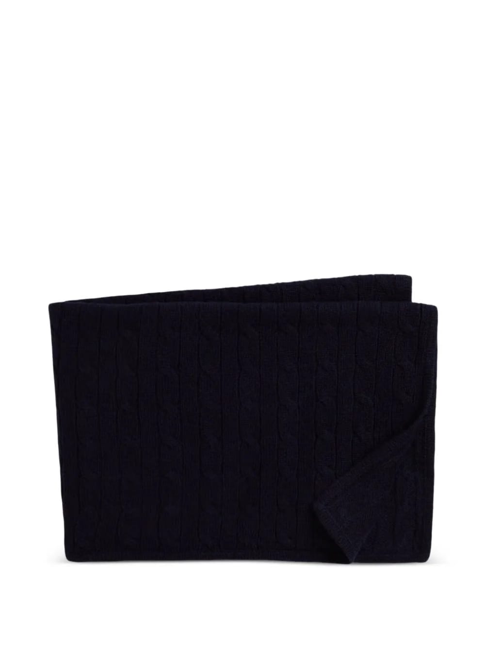 cable-knit cashmere blanket