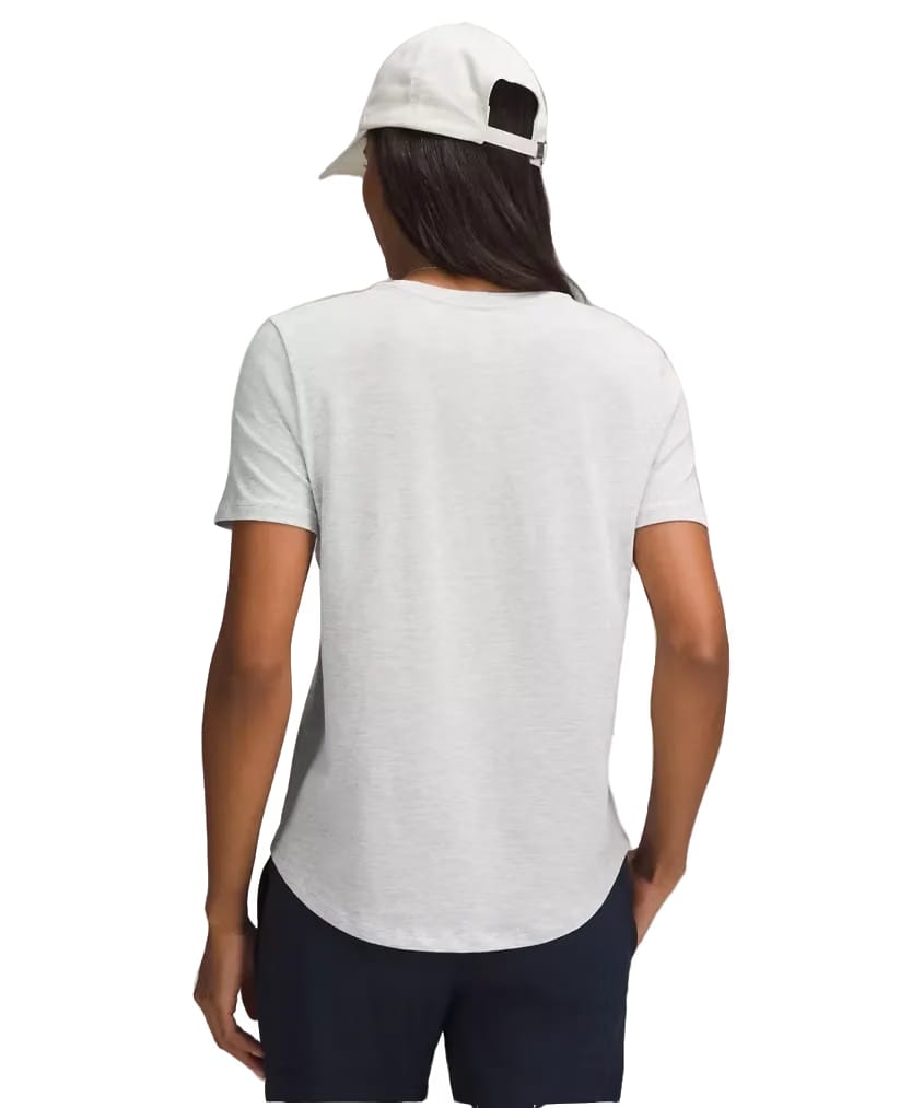 Lululemon Love Curved-Hem Crewneck T-Shirt Heathered Core Ultra Light Grey
