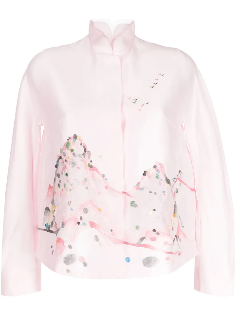 Renascent Collection organza-panels jacket