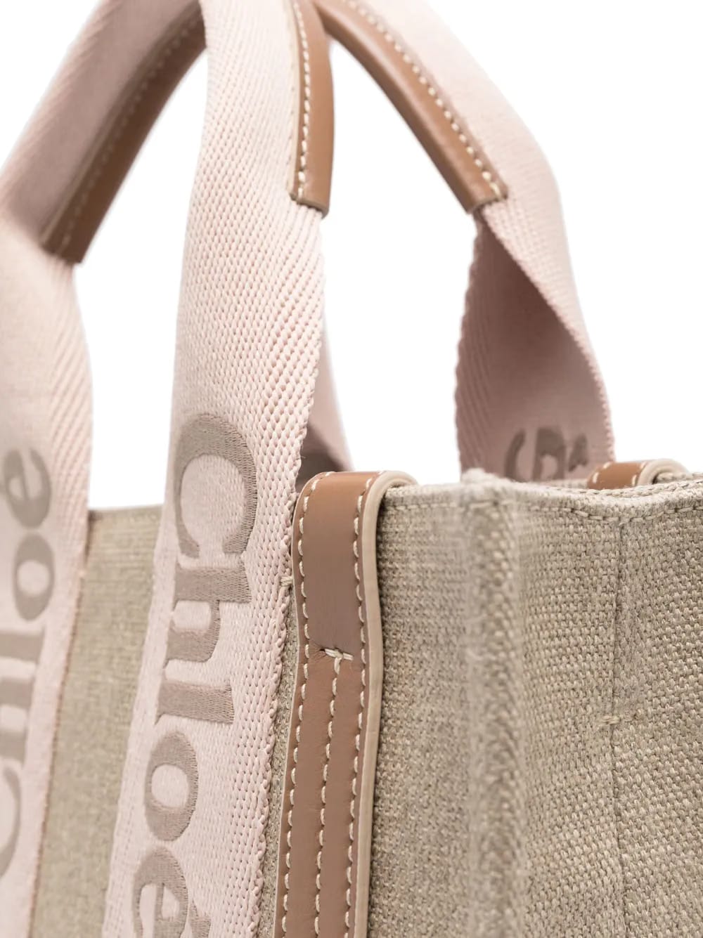 small Woody linen tote bag