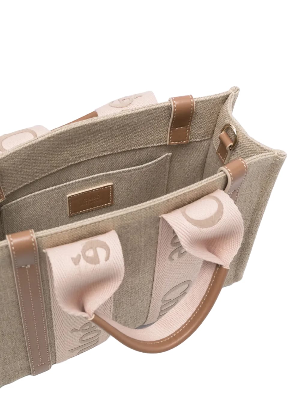 small Woody linen tote bag