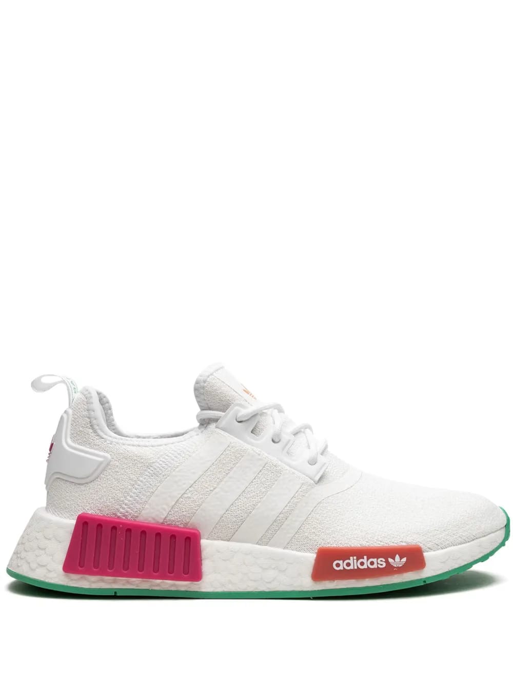 NMD_R1 "White Magenta Green" sneakers
