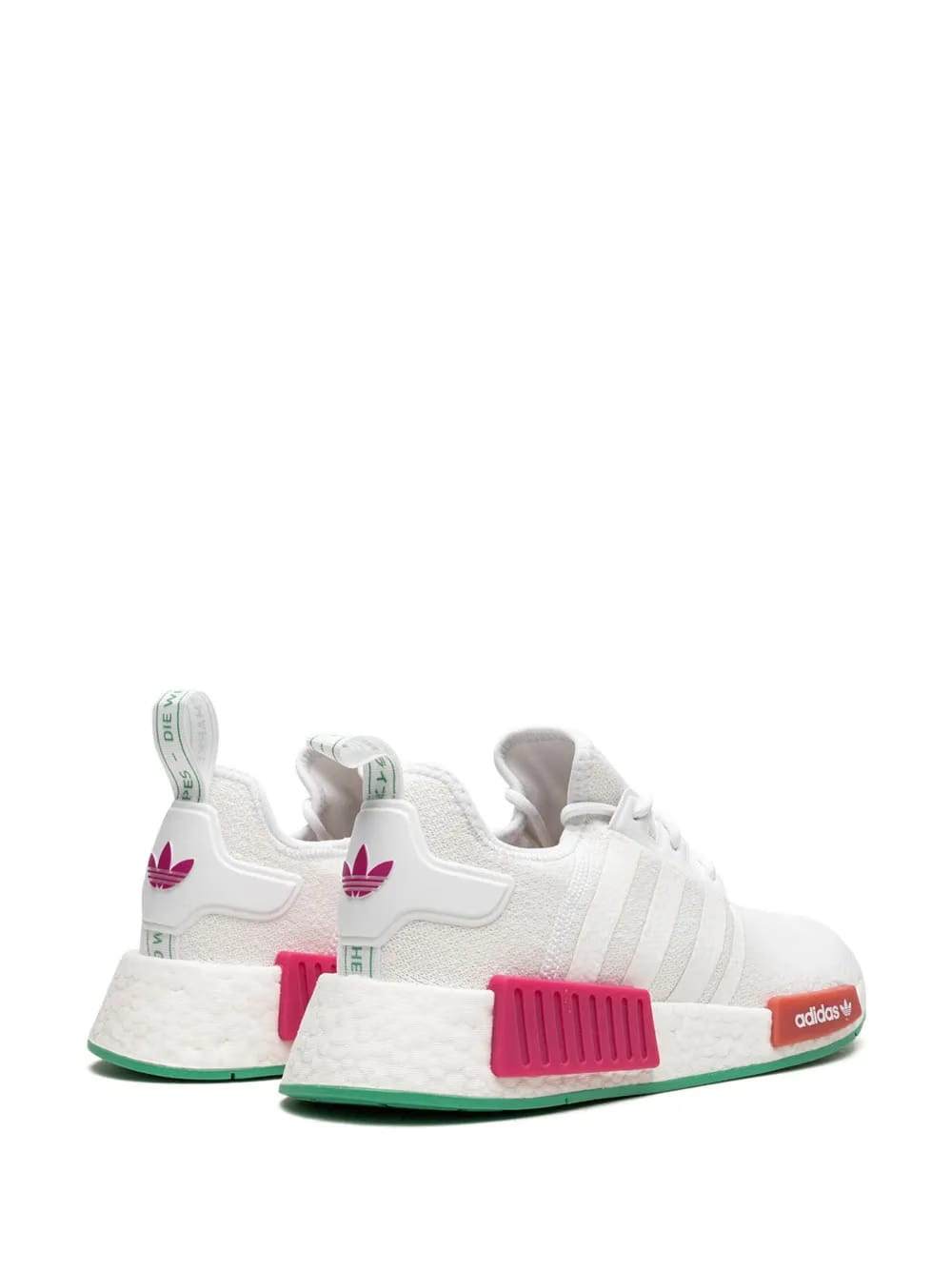NMD_R1 "White Magenta Green" sneakers