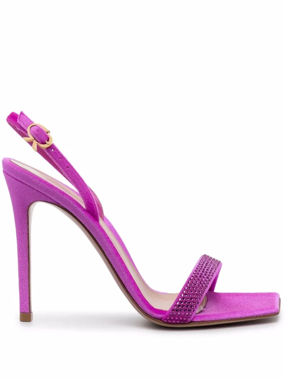 rhinestone leather sandals