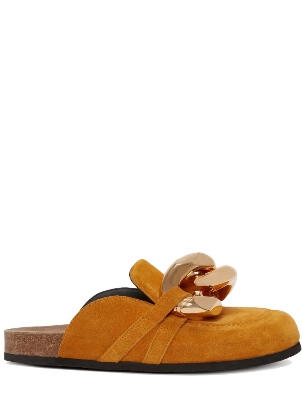 chain-embellished loafer mules