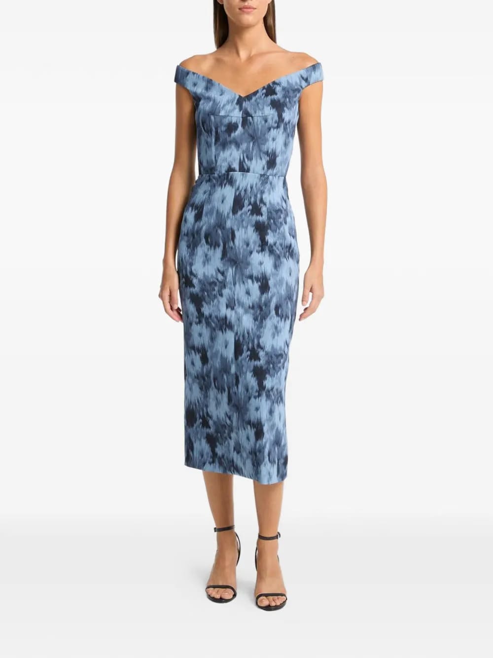 blue midi dress