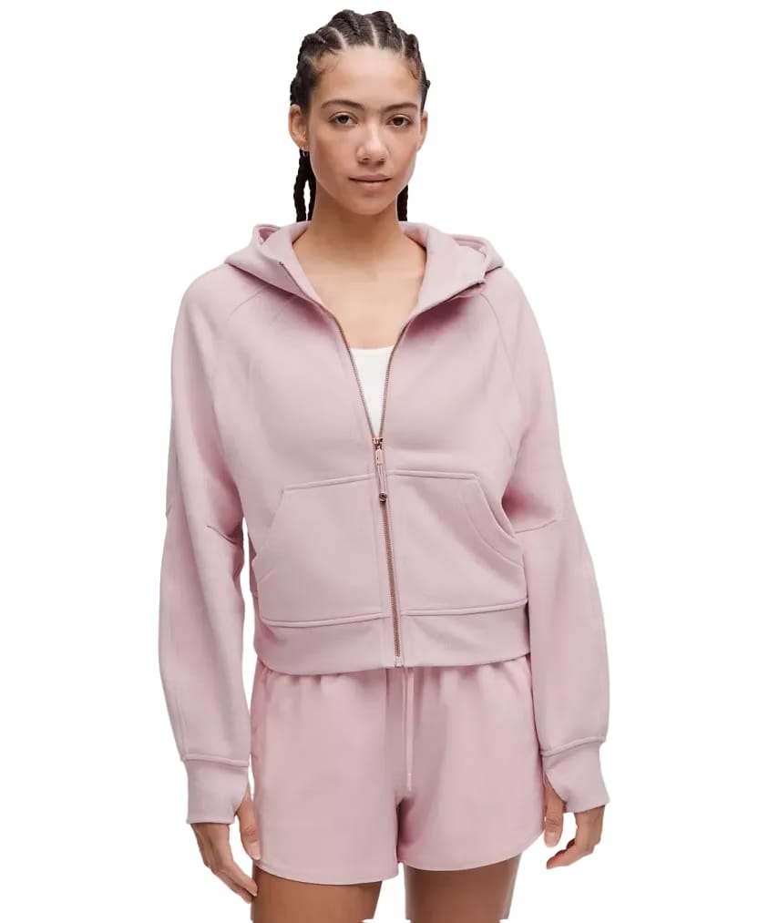 Lululemon Scuba Oversized Full-Zip Hoodie Pink Haze/Rose Gold