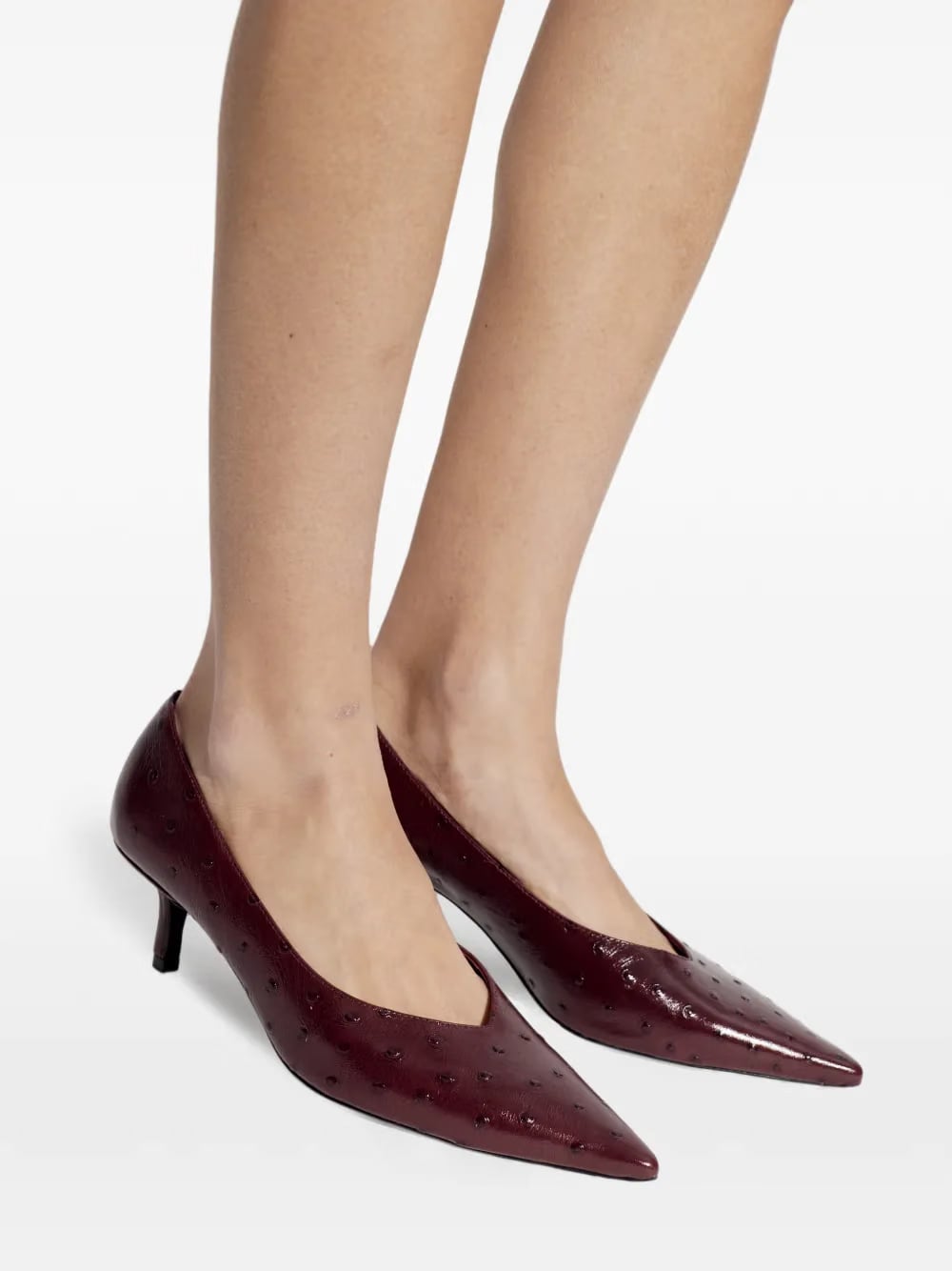 Briar pointed-toe leather pumps