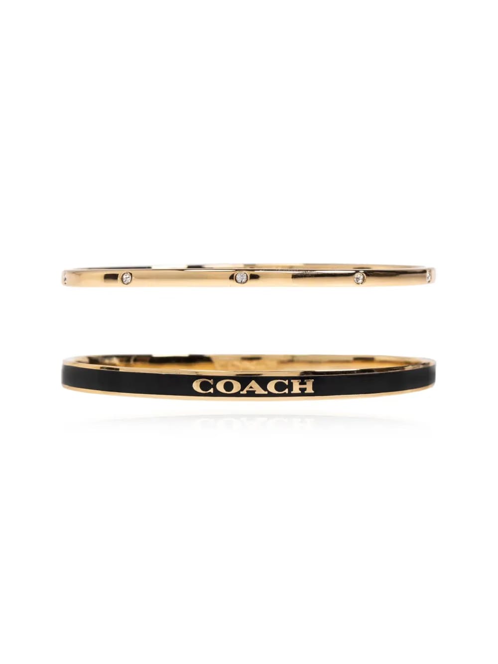 crystal-embellished bracelets (set of two)