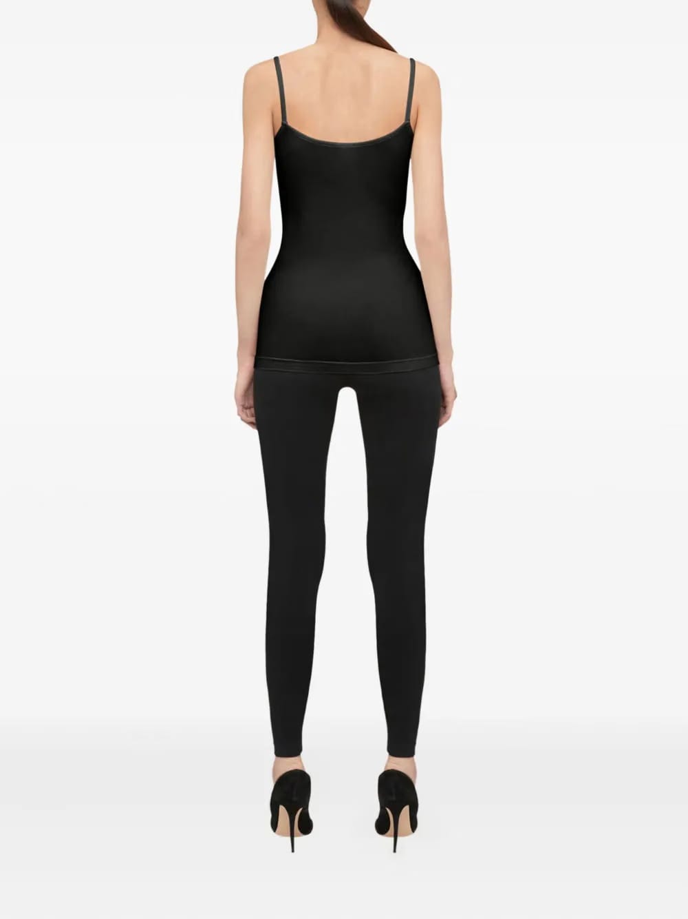 spaghetti-strap jersey top