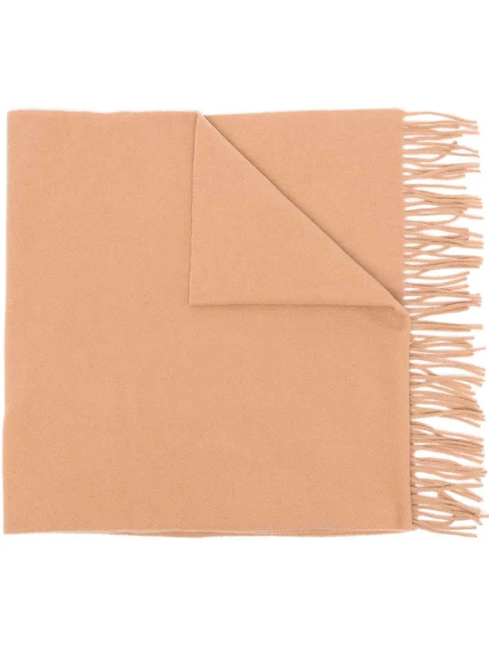 fringe-edge virgin wool scarf