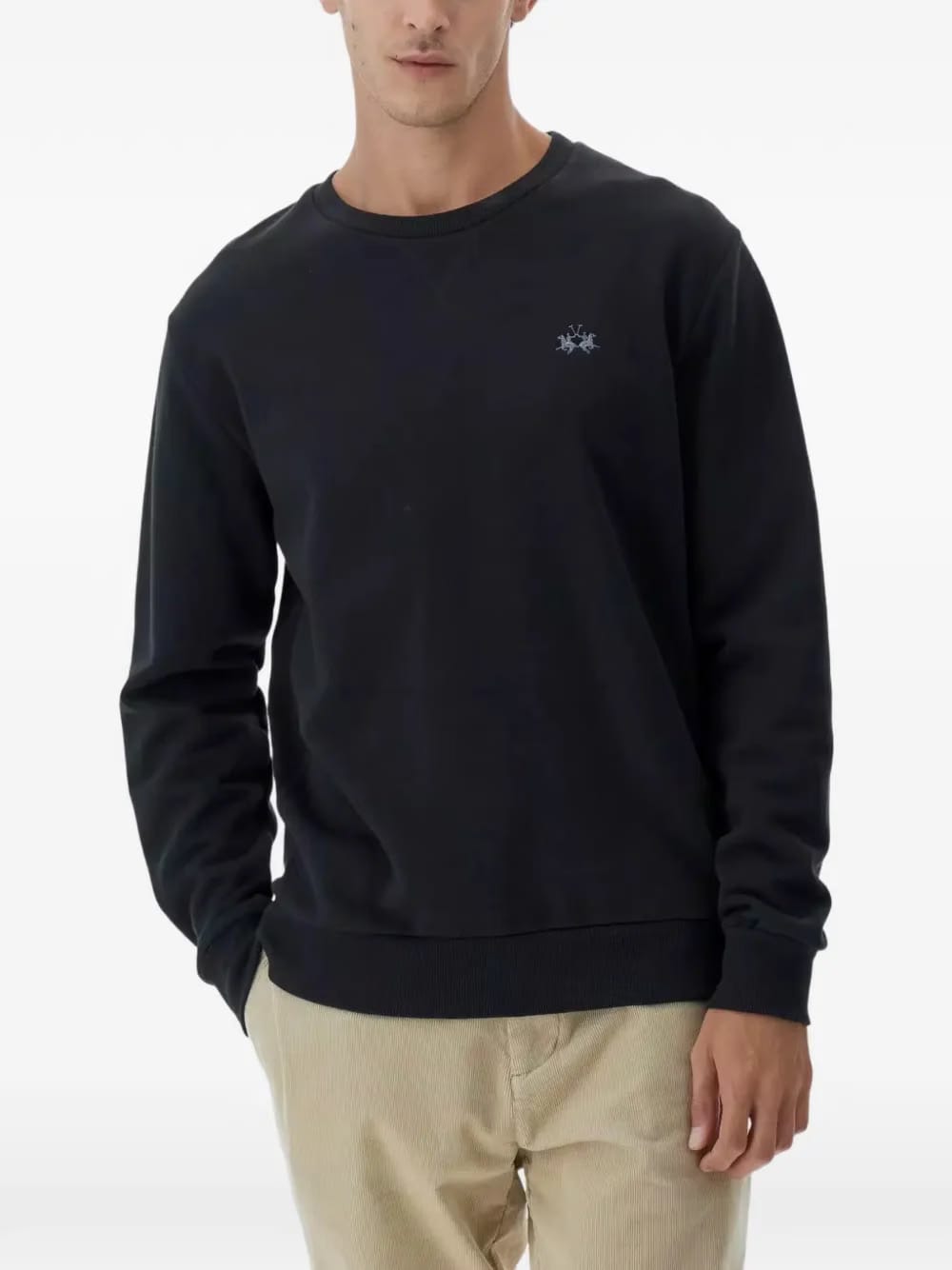 Benedict embroidered-detail crew neck sweatshirt