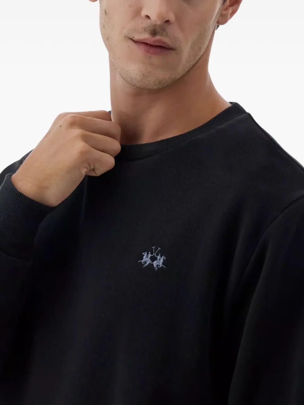 Benedict embroidered-detail crew neck sweatshirt