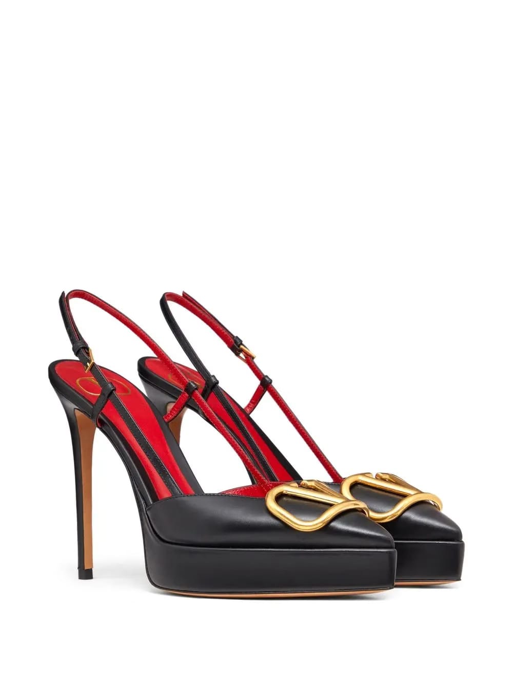 120mm VLogo Signature slingback pumps