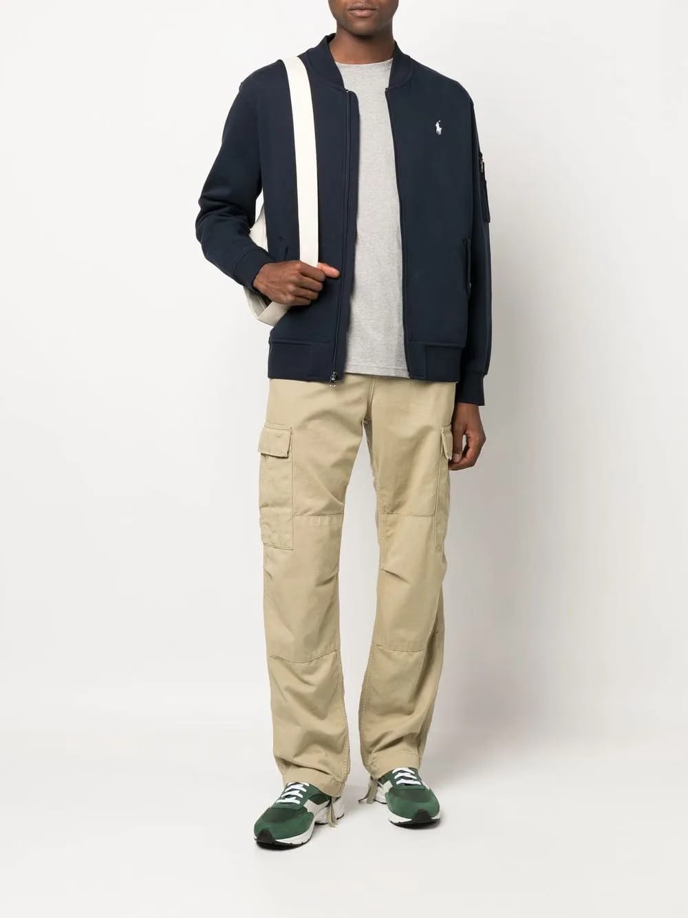 long-sleeve zip-up pullover