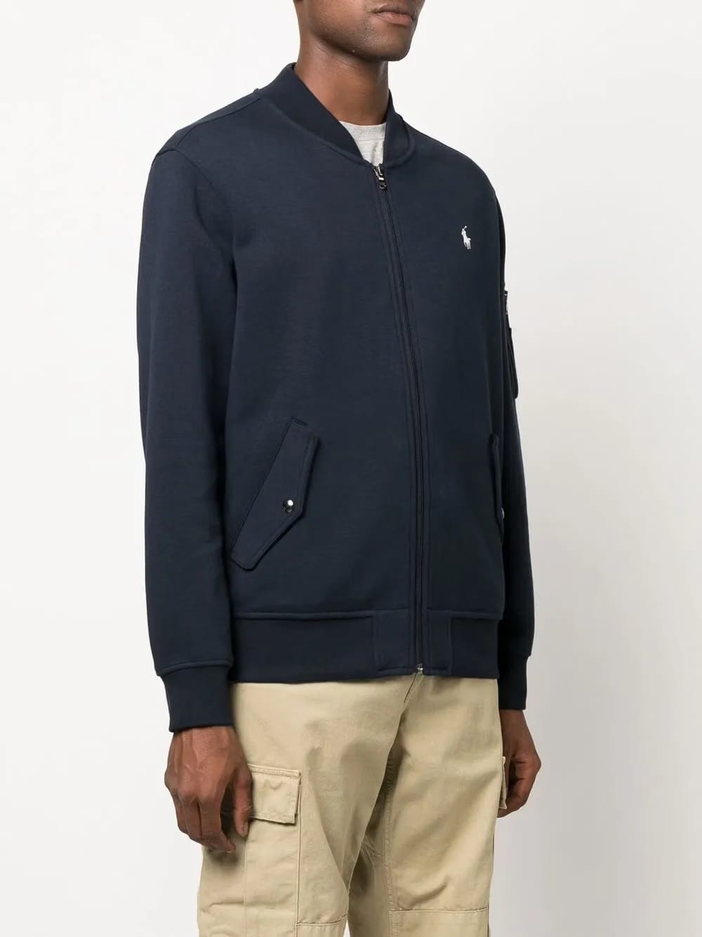 long-sleeve zip-up pullover
