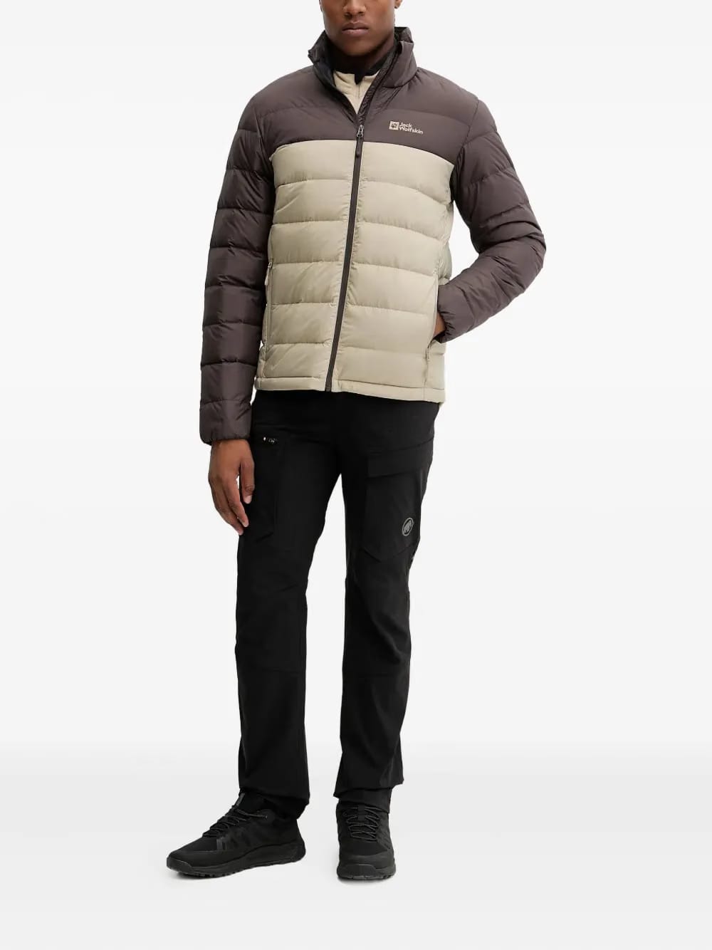colour-block padded jacket