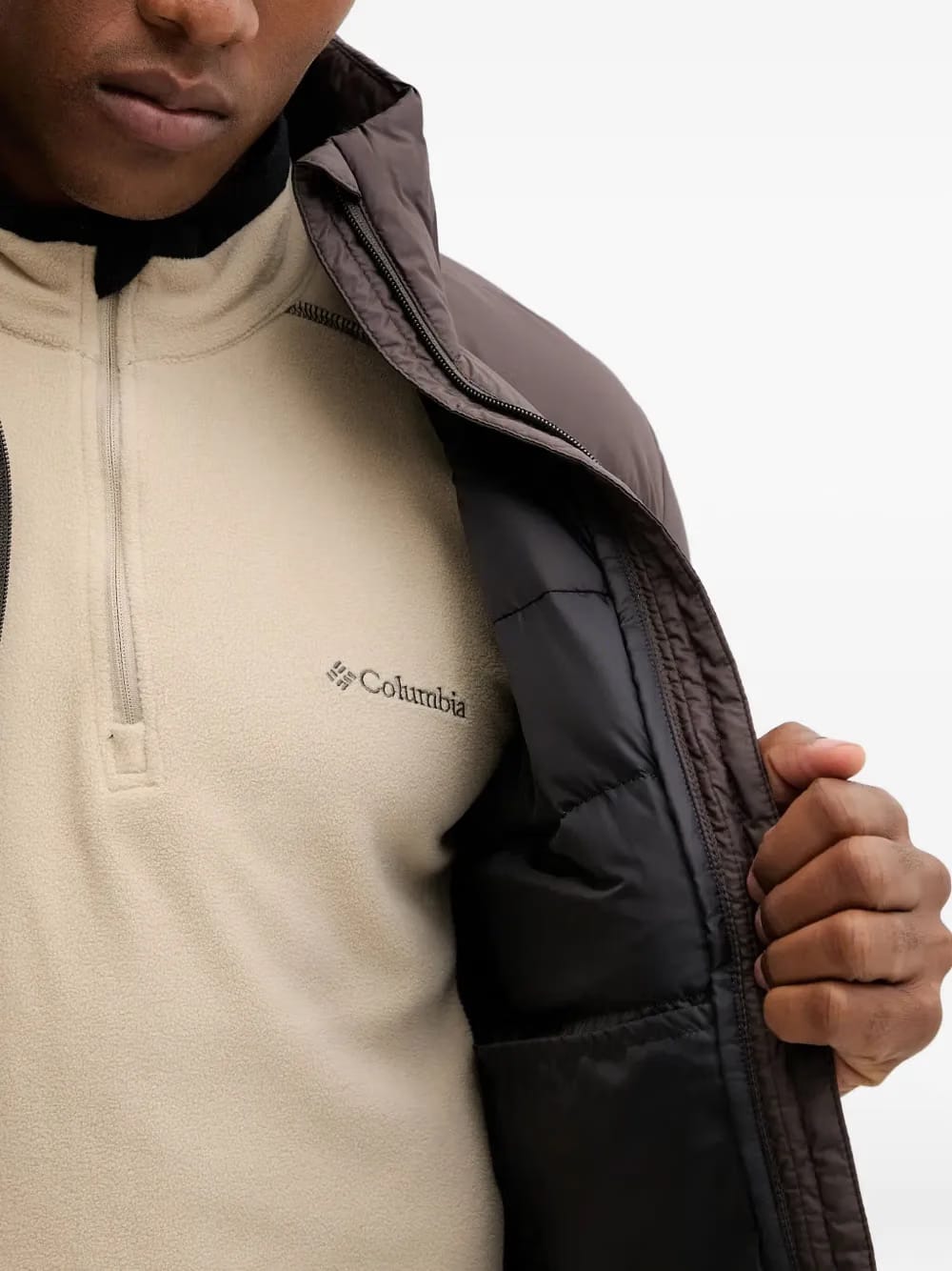 colour-block padded jacket