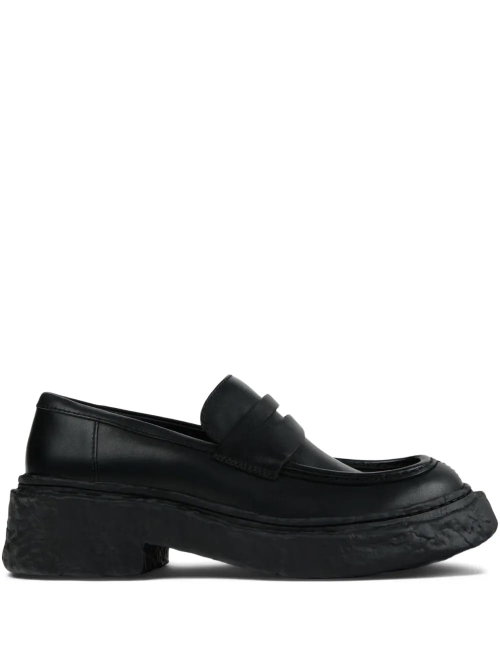 penny-strap platform loafers