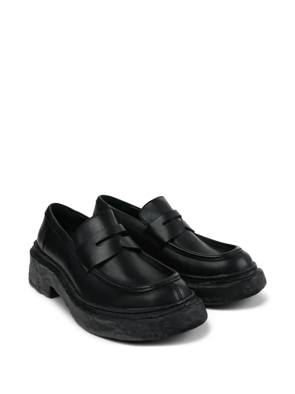 penny-strap platform loafers