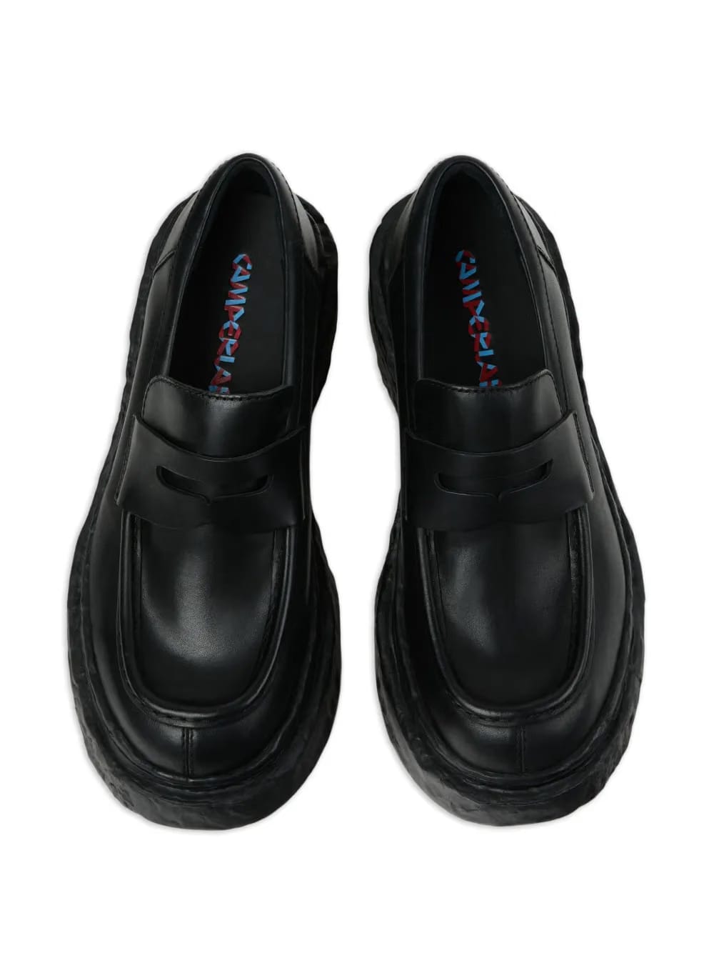 penny-strap platform loafers