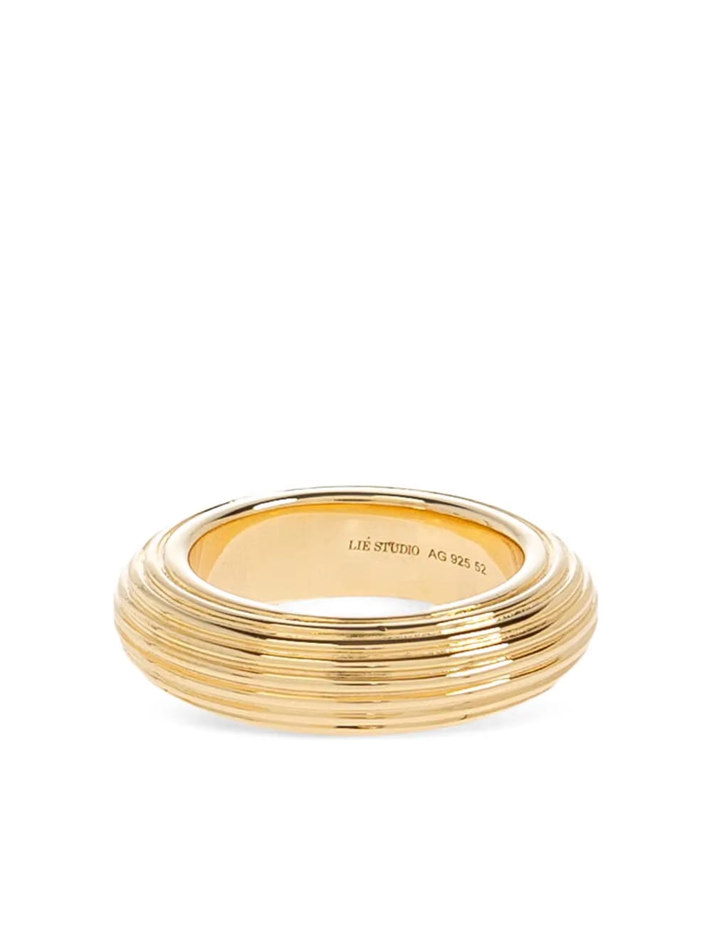 Amelia ribbed-design ring