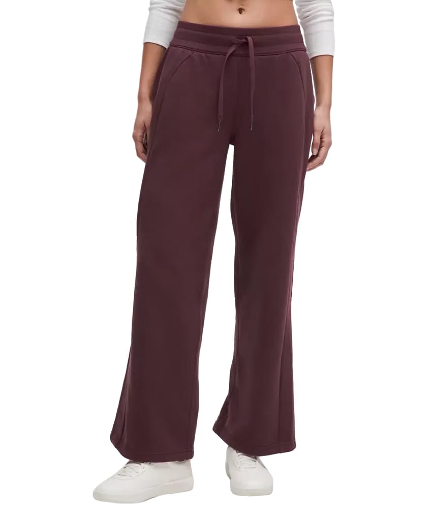 Lululemon Scuba Mid-Rise Wide-Leg Pant Goodnight Plum