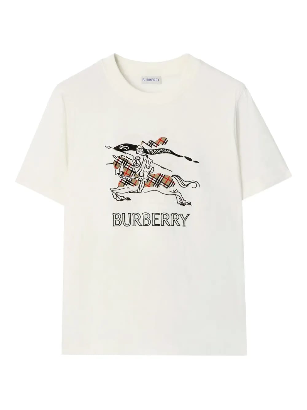 equestrian knight design cotton T-Shirt