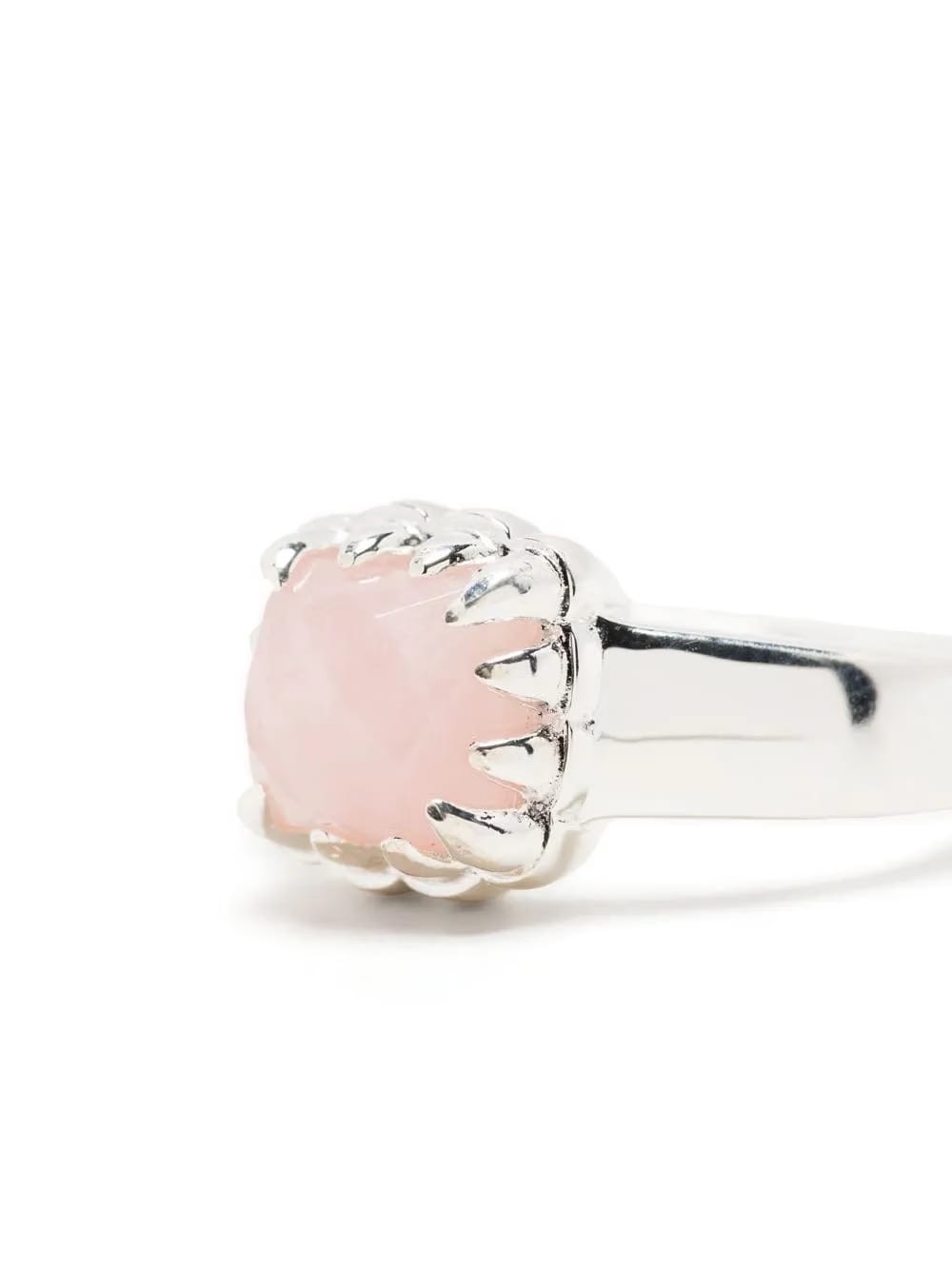 Baby Claw rose-quartz ring