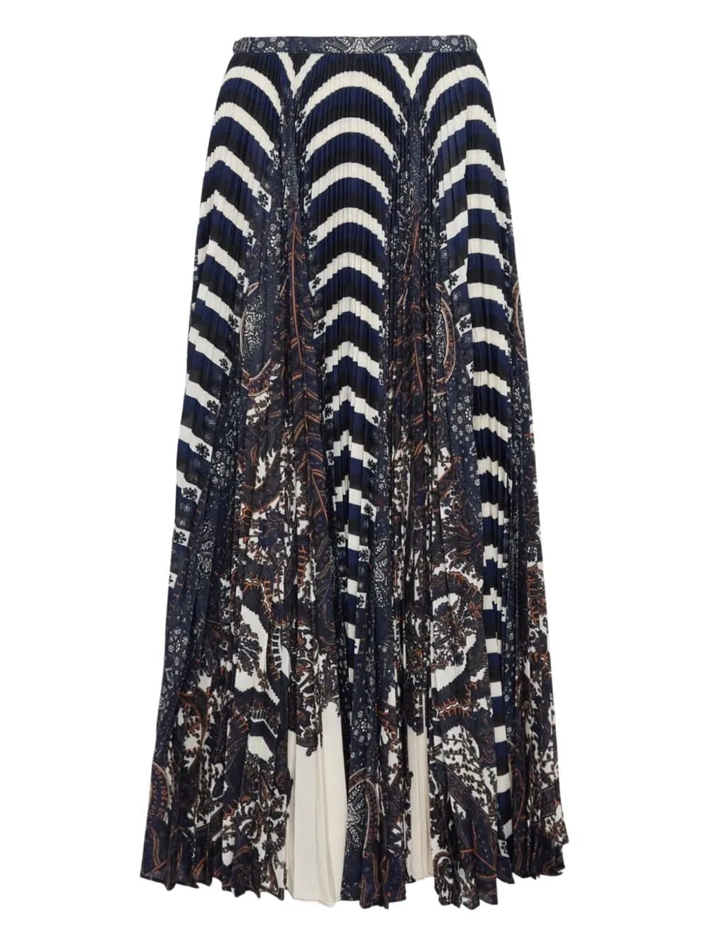 Shayna high waist pleated midi skirt