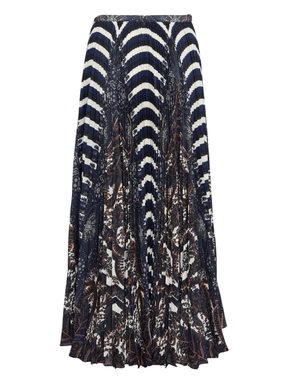 Shayna high waist pleated midi skirt