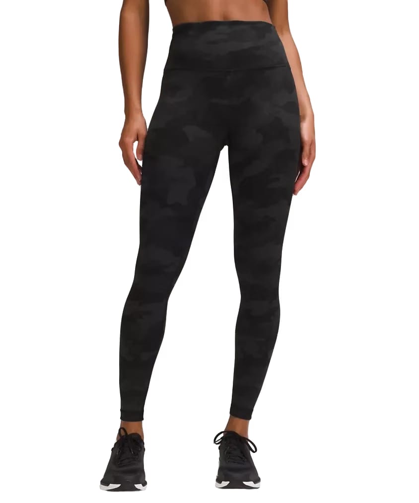 Lululemon Wunder Train High-Rise Tight 28" Heritage 365 Camo Deep Coal Multi