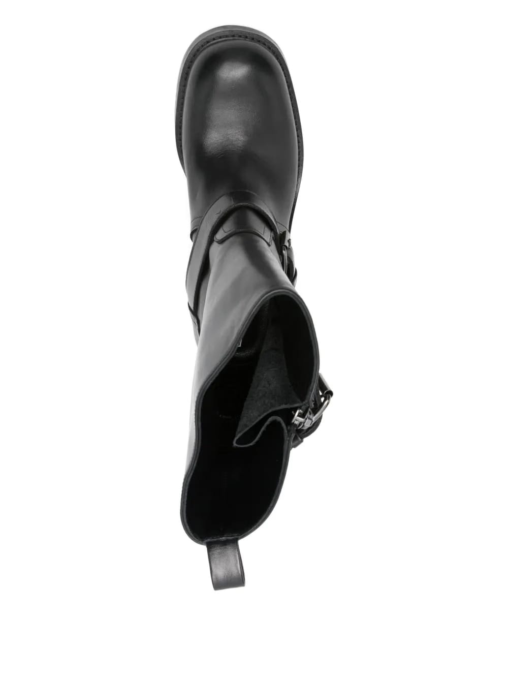 leather zip boots