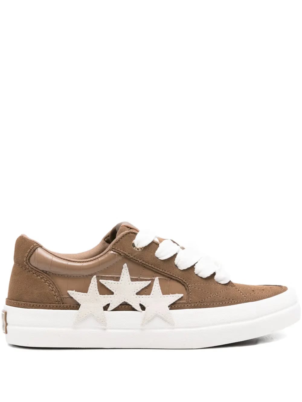 star-embellished suede trainers