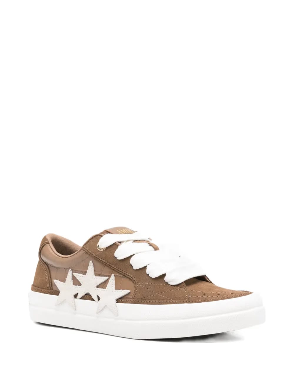 star-embellished suede trainers