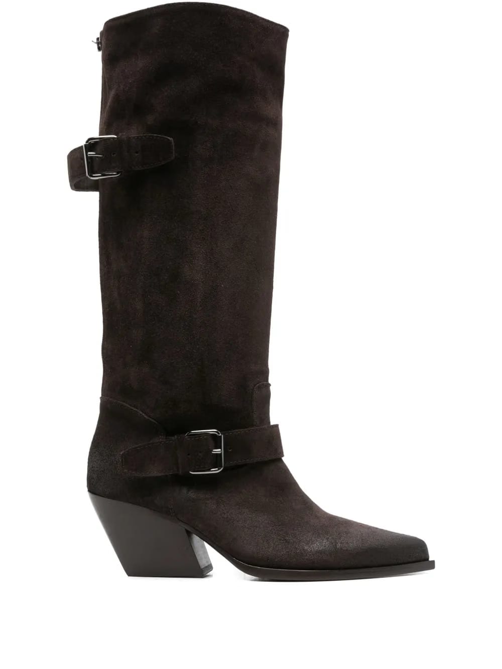 65mm buckle-detailing knee-high boots