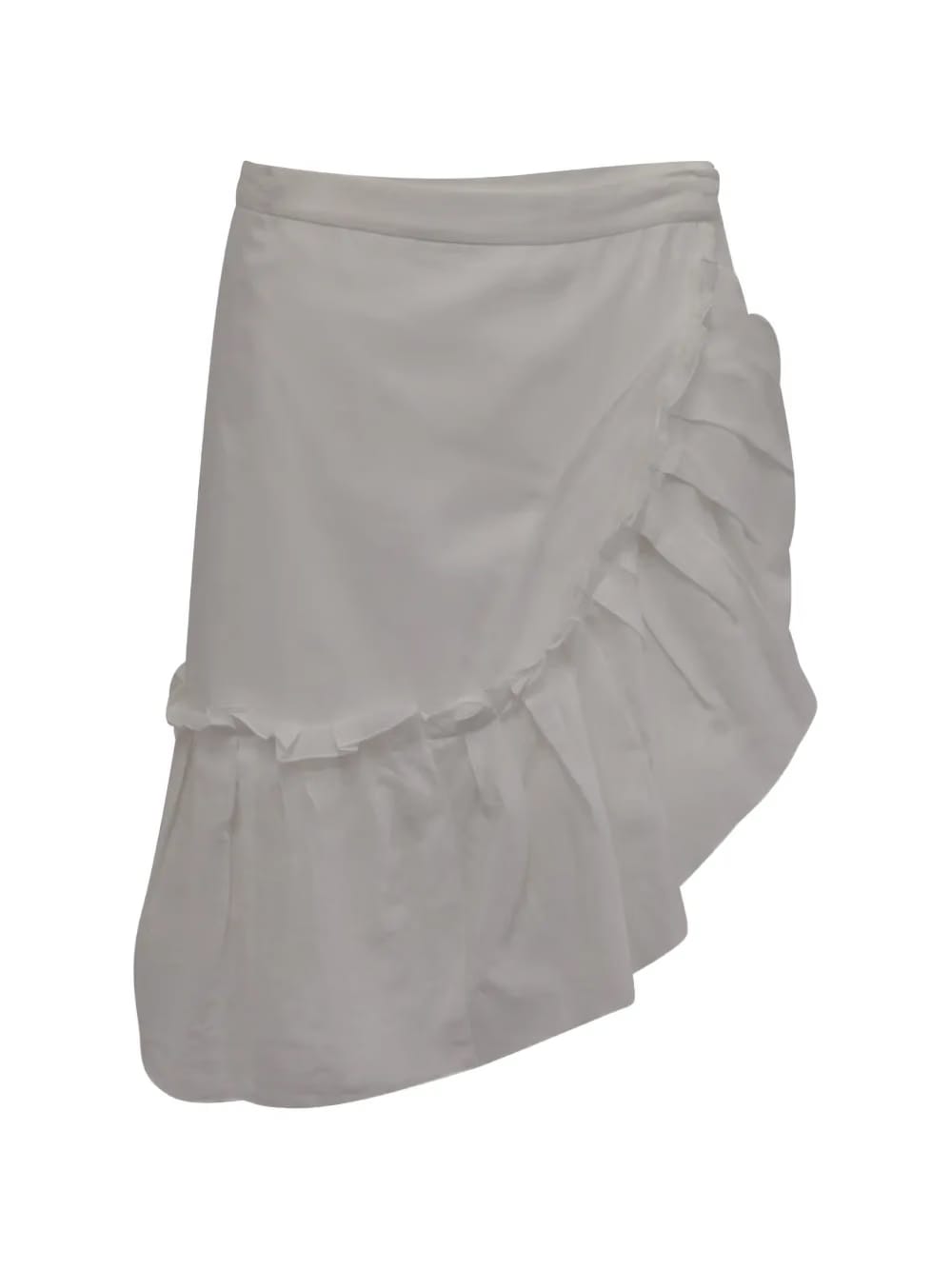 ruffled cotton skirt