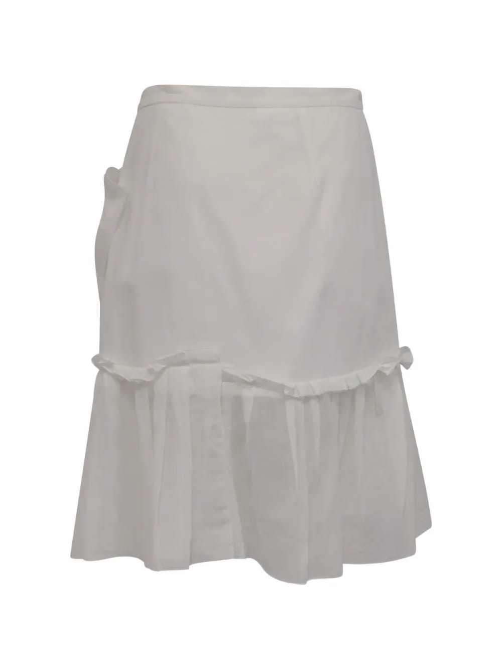 ruffled cotton skirt