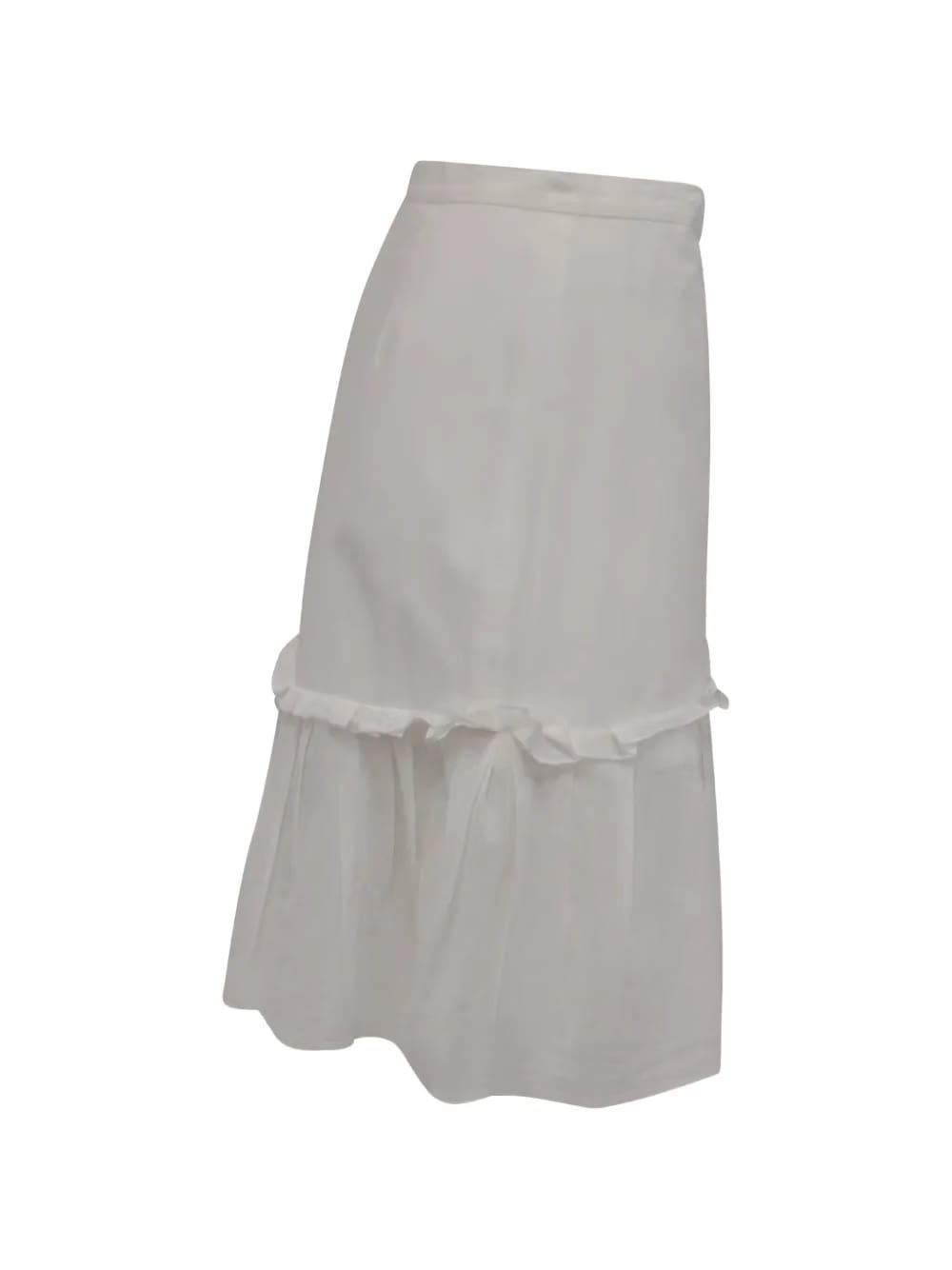 ruffled cotton skirt
