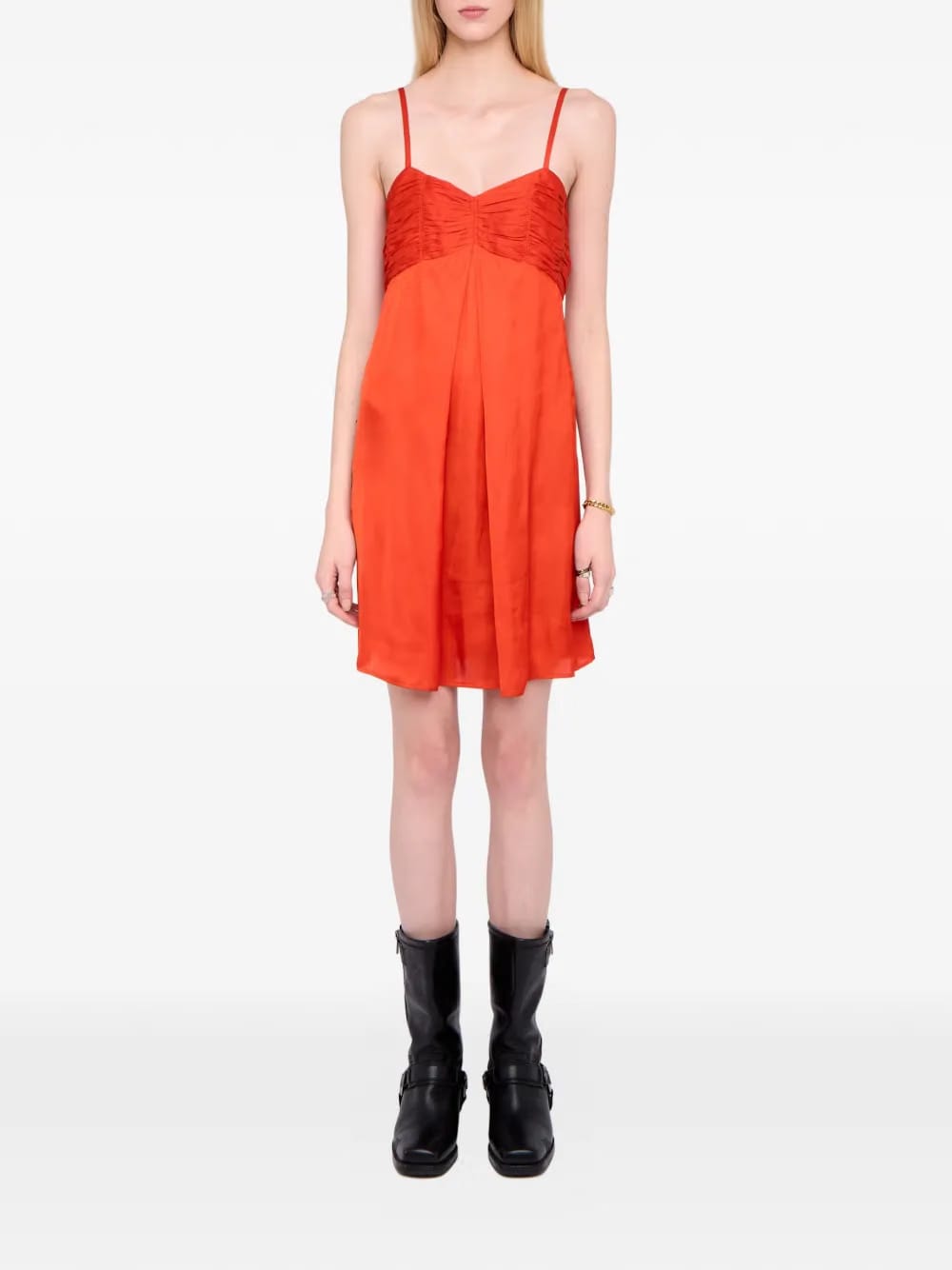 Rippies ruched-detail mini dress