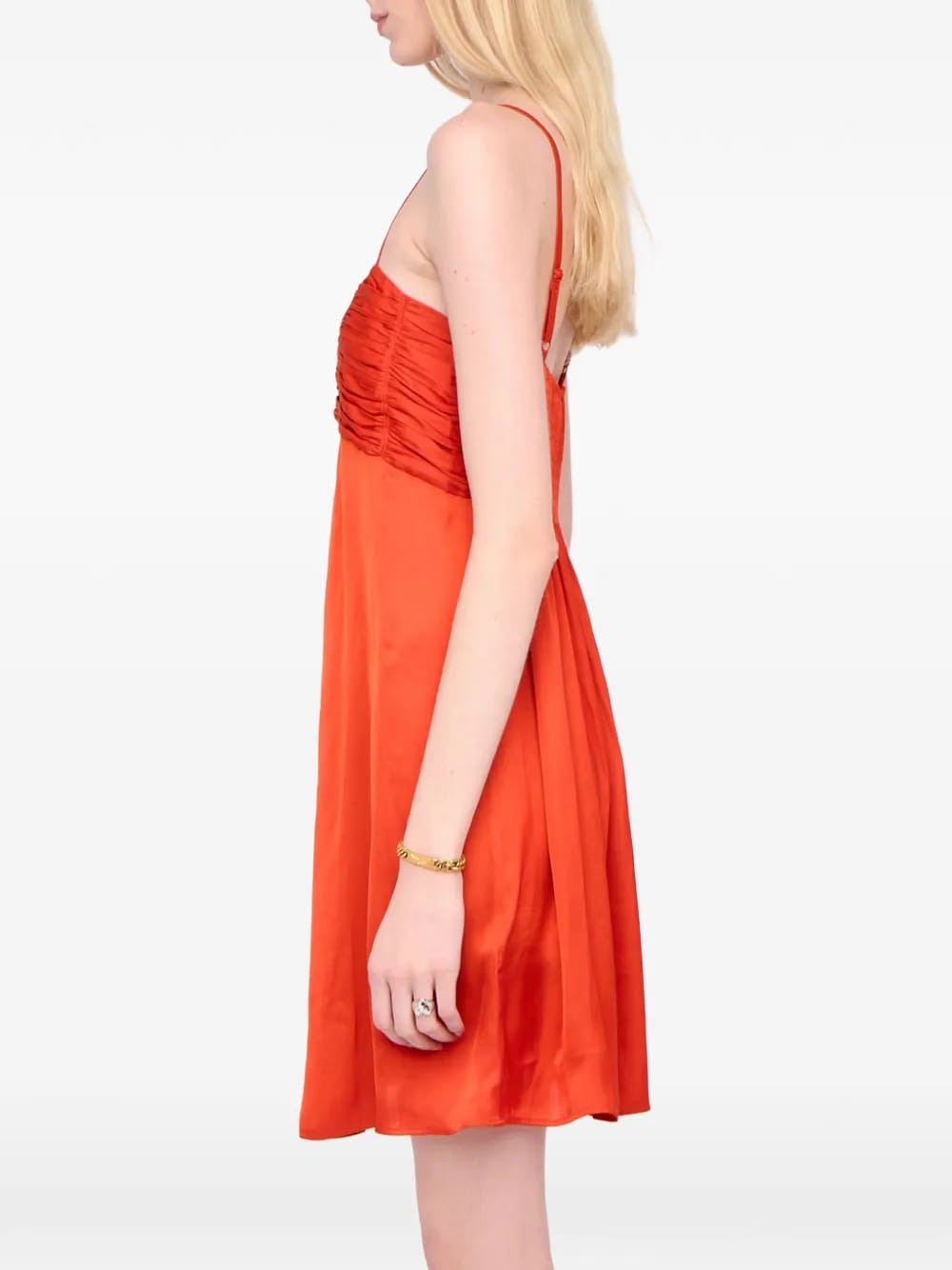 Rippies ruched-detail mini dress