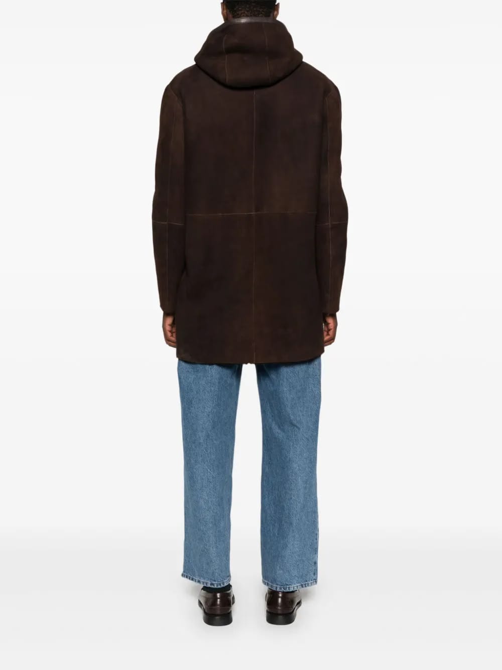 hooded zip-up coat