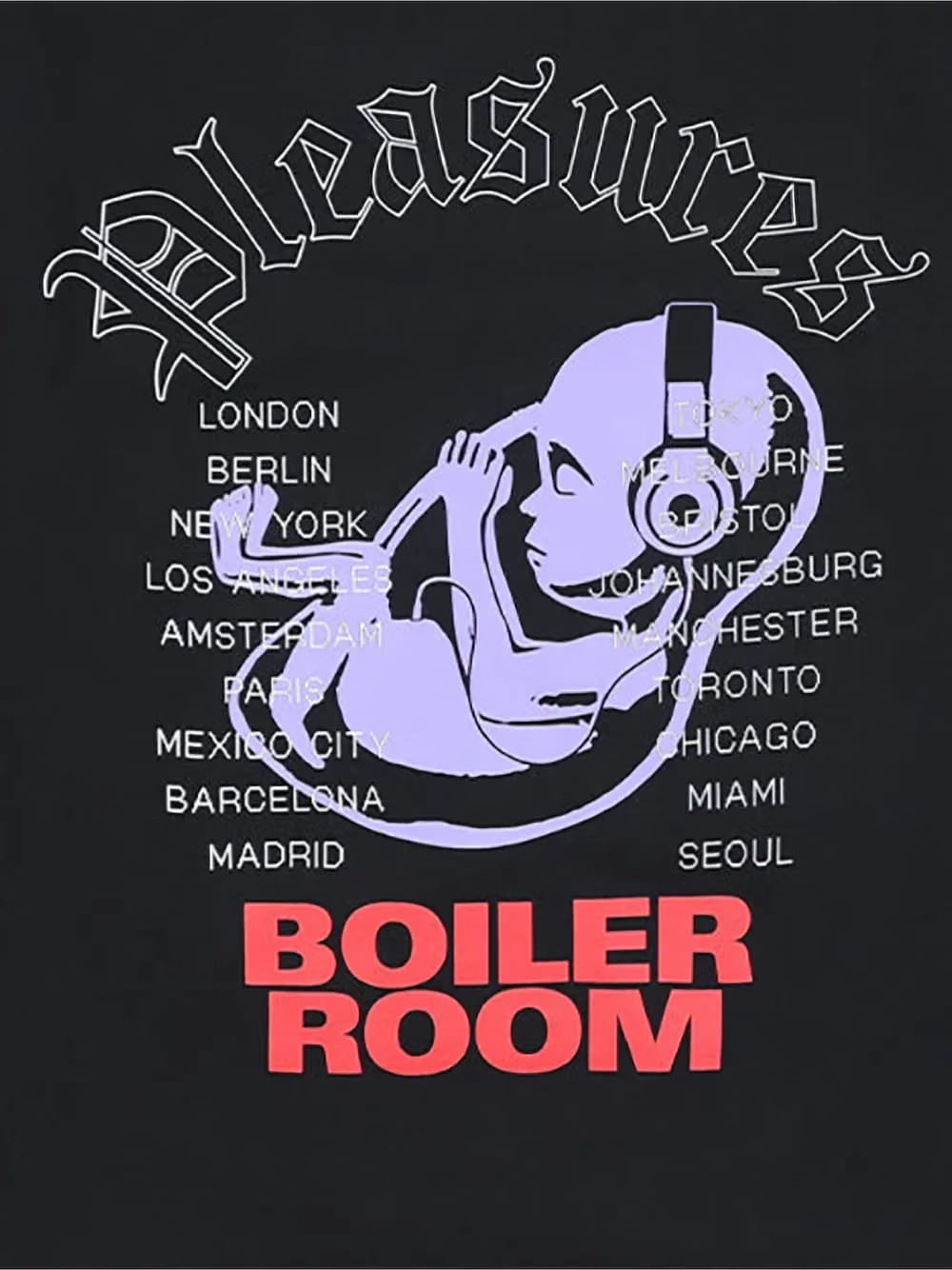 Headphone graphic-print T-Shirt