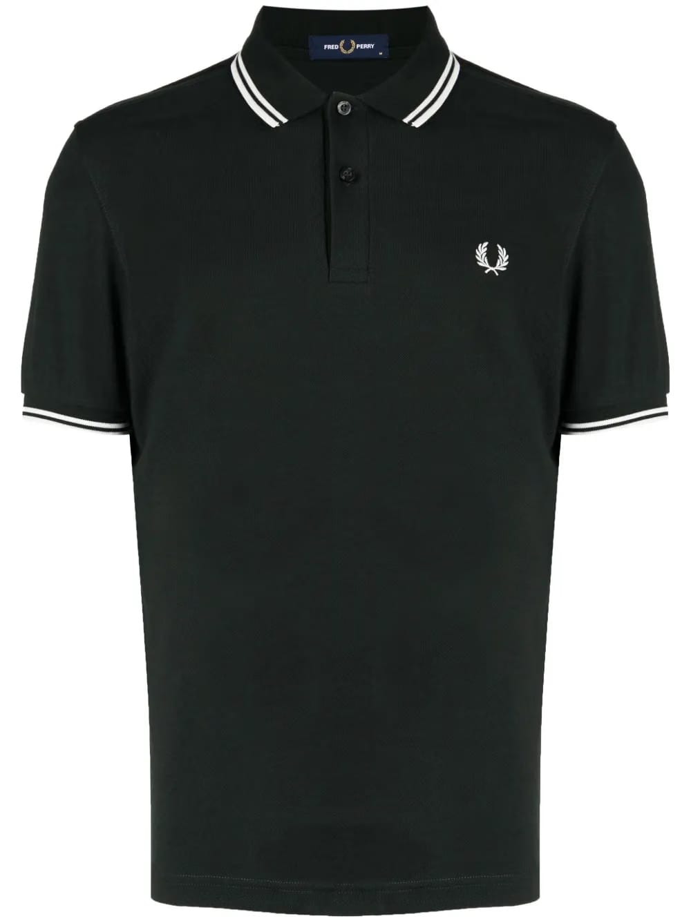 contrast-trim cotton polo shirt