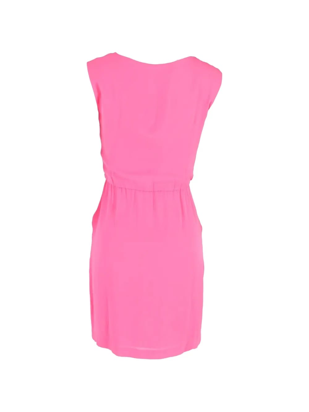front-tie draped mini dress