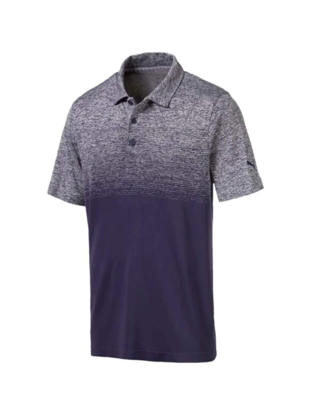 Evoknit ombre polo shirt