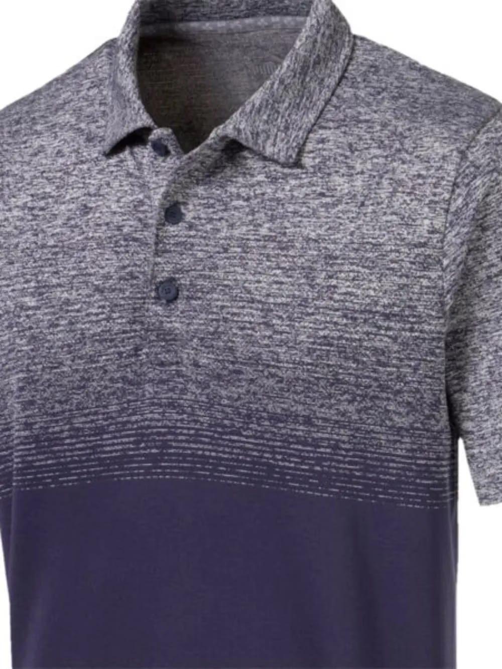 Evoknit ombre polo shirt