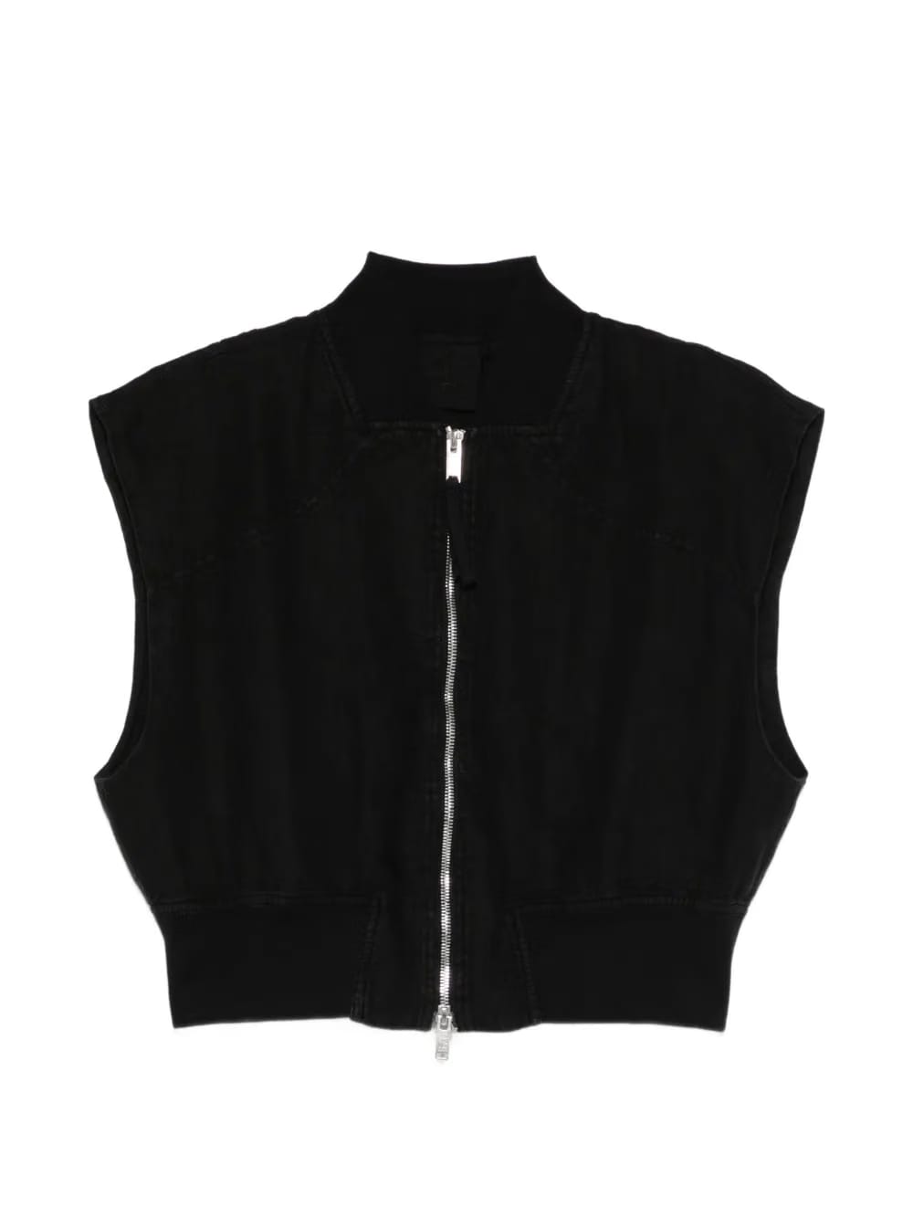zip-up linen jacket