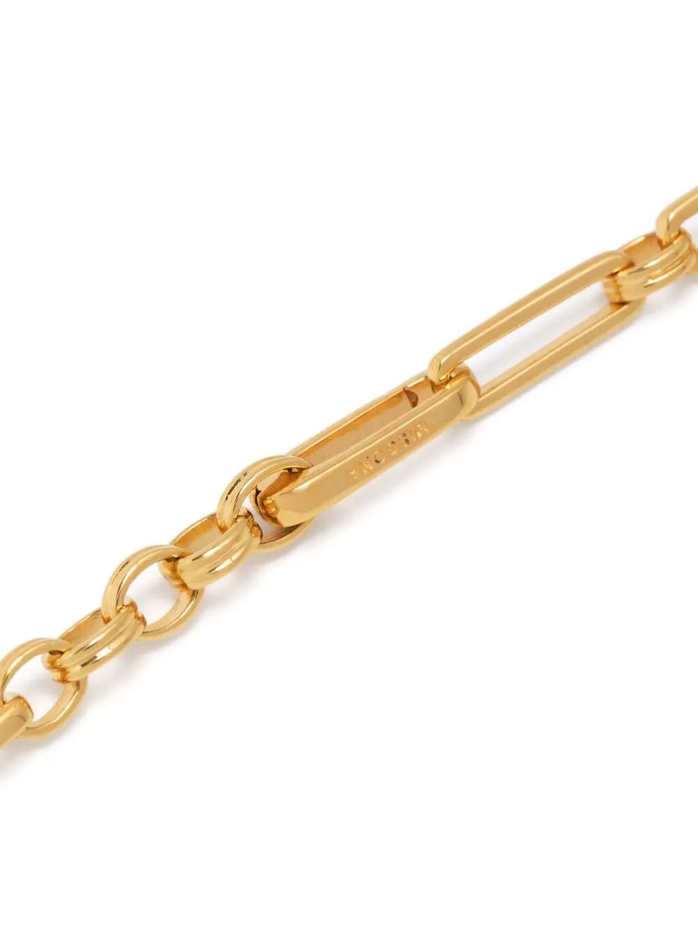 gold charm chained necklace