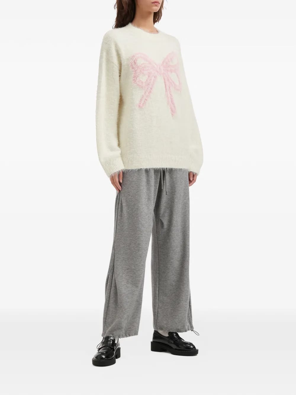 bow knitted sweater